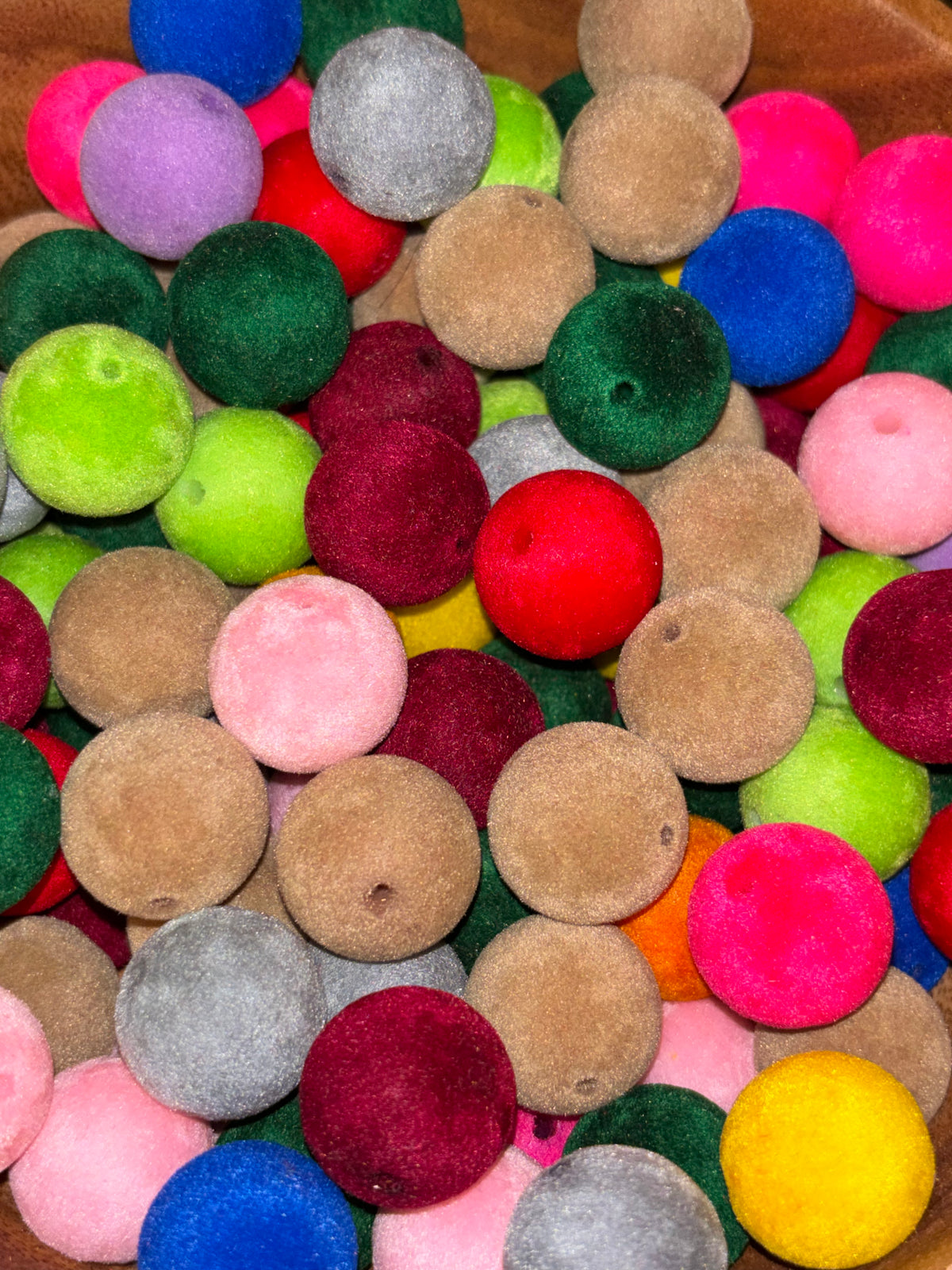 Flocked Round - 20mm (10pcs)