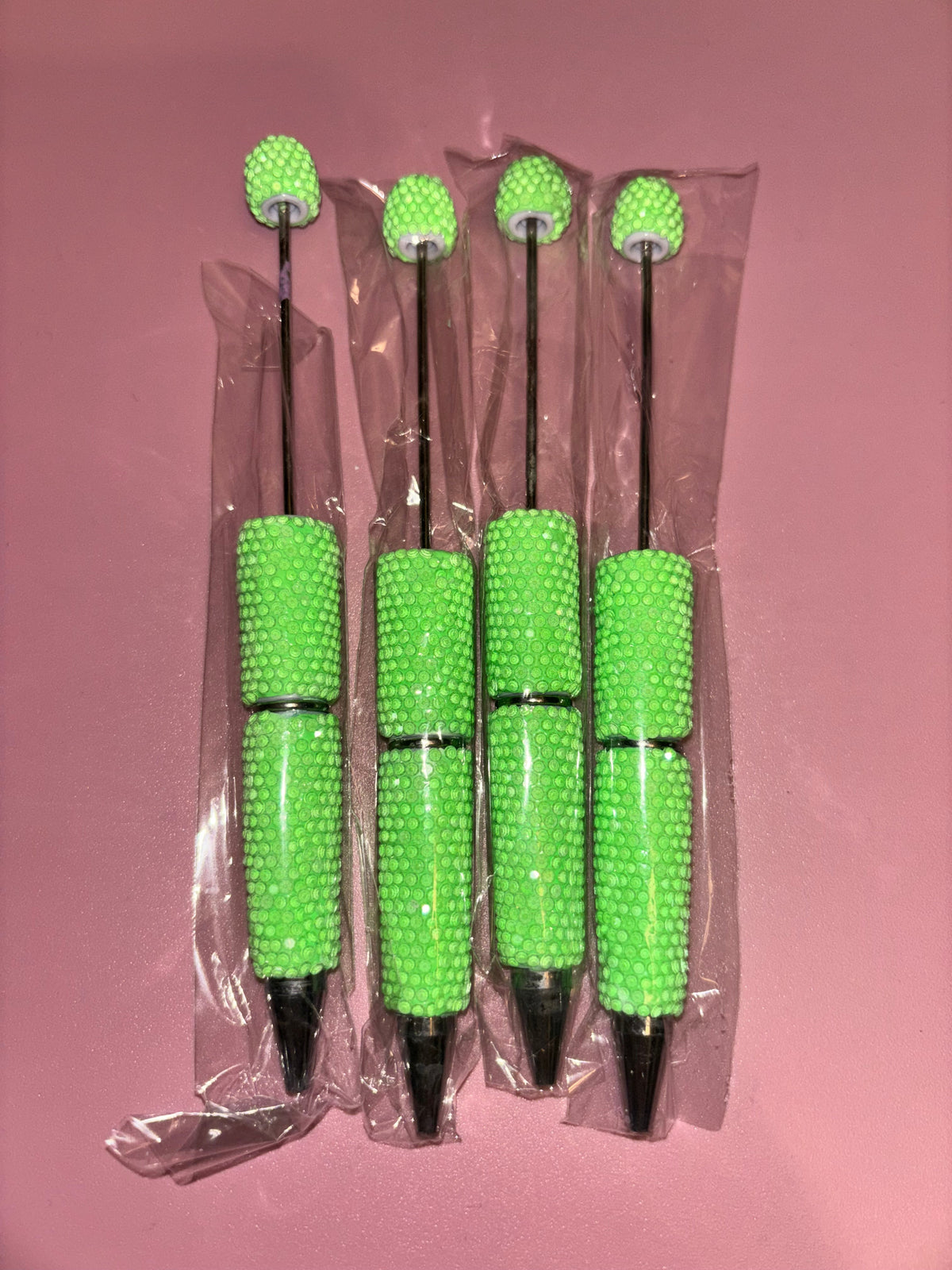 Neon Green Rhinestone - Pen