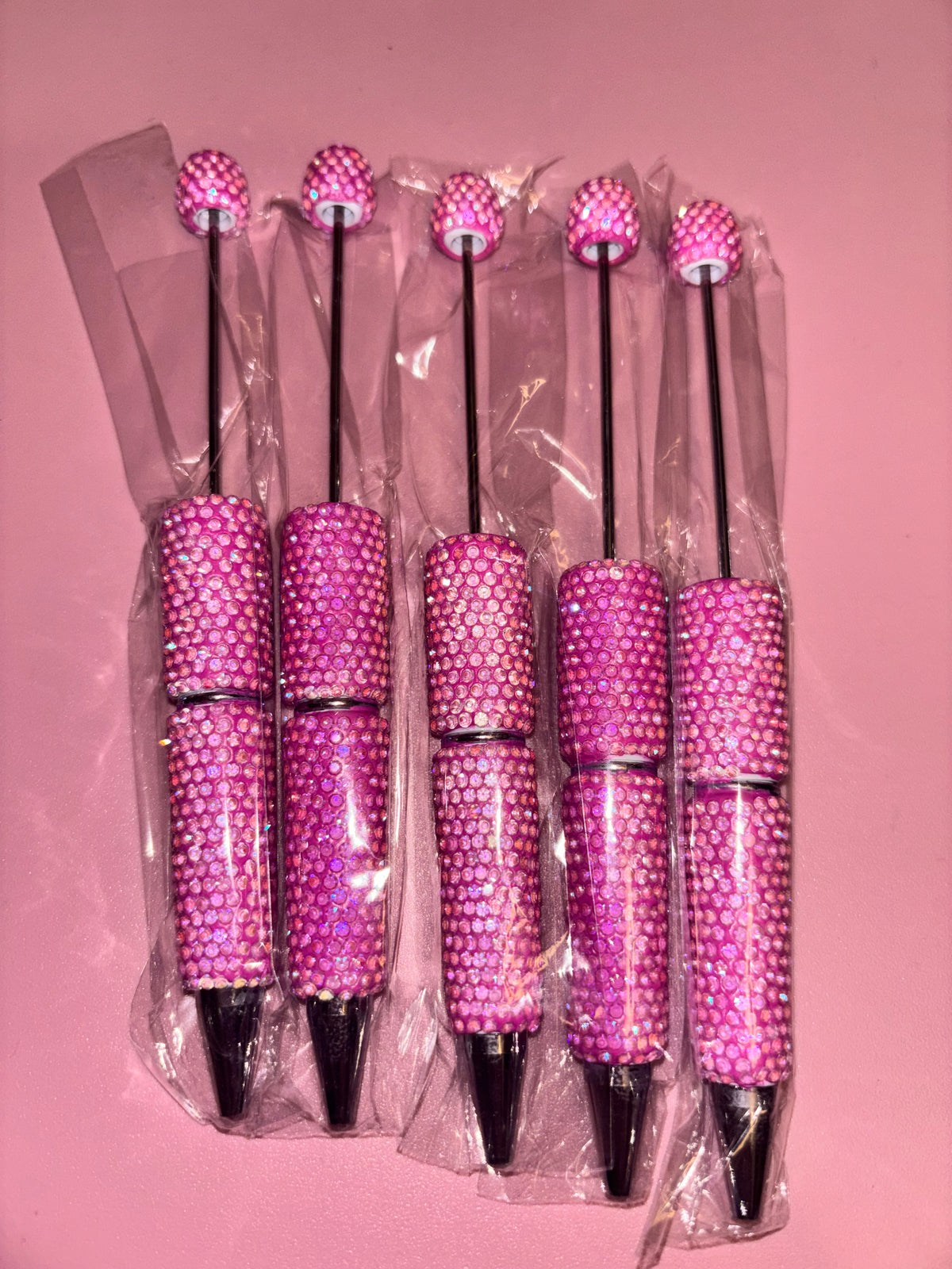 Pink Iridescent Rhinestone - Pen