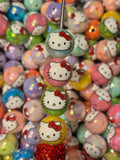 Hello Kitty Multicolor Shimmer - 16mm (10pcs)