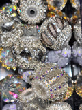 Silver & Gray Fancy Beads - Mix Pack (6pcs)