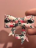 Lulu Brand Black & Pink Pouches - Bow