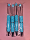 Aqua Blue Rhinestone - Pen