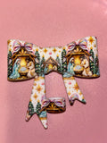 Christmas Nativity Stars & Pastel Bows - Bow