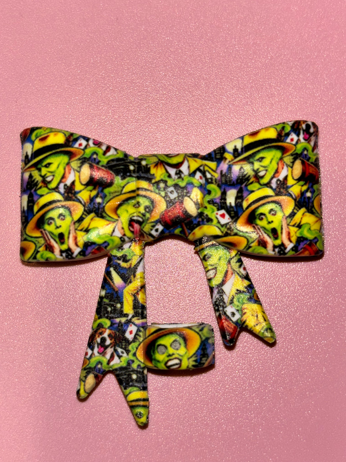 Mask Yellow Suit Movie Collage - Bow