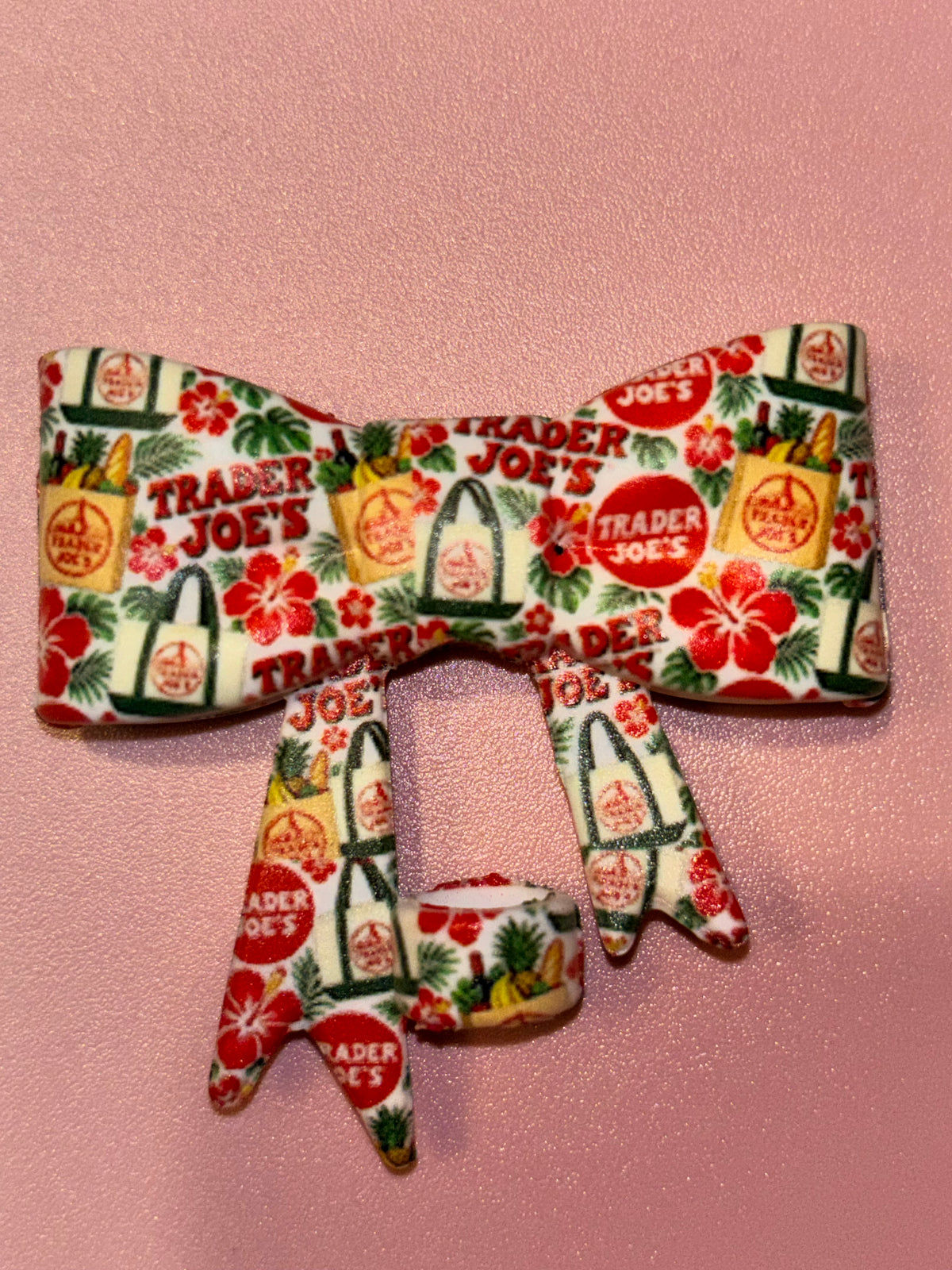 Trader Joe's Tropical Floral - Bow