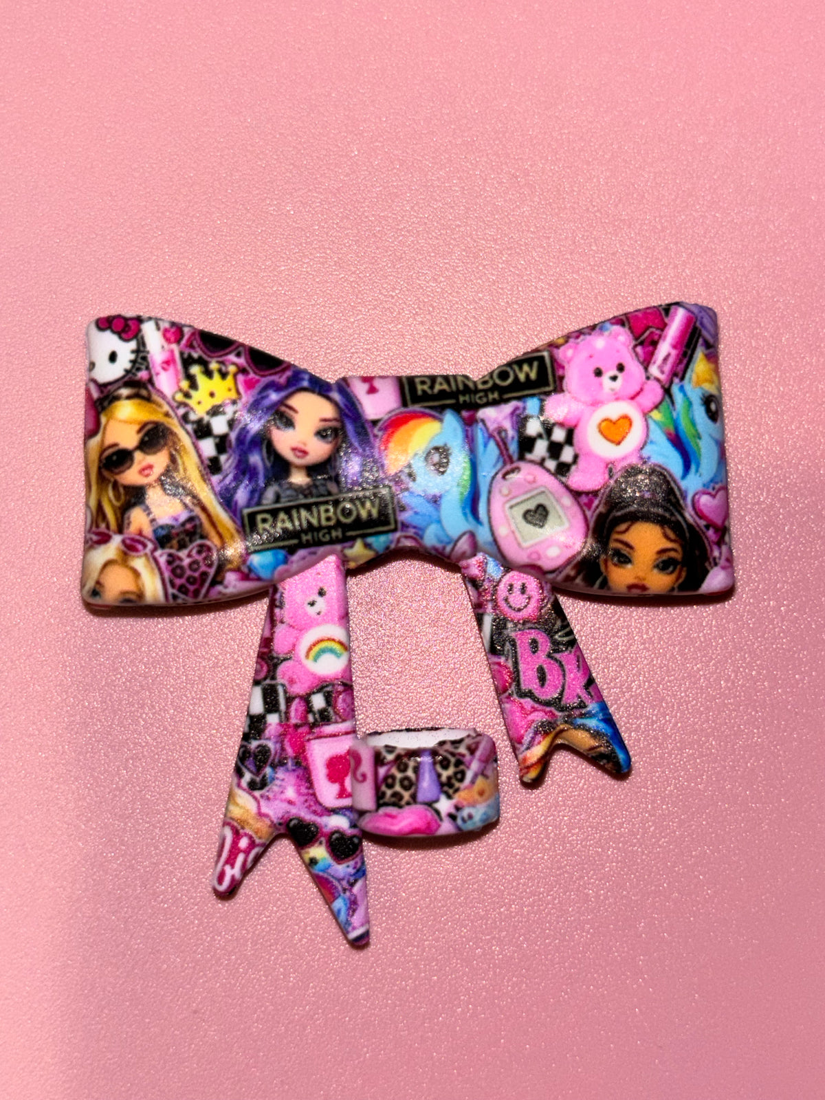 Rainbow High Dolls & Nostalgic Toy Collage - Bow
