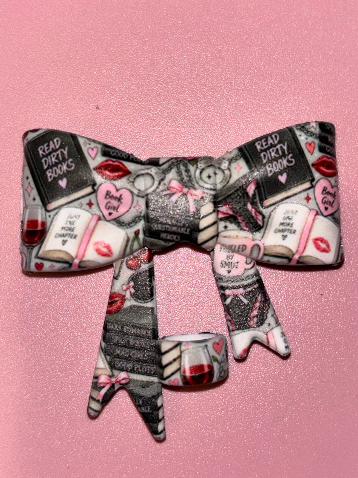 Read Dirty Books Pink Bows & Wine - Bow