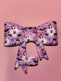 Pastel Halloween Ghosts & Pink Pumpkins - Bow