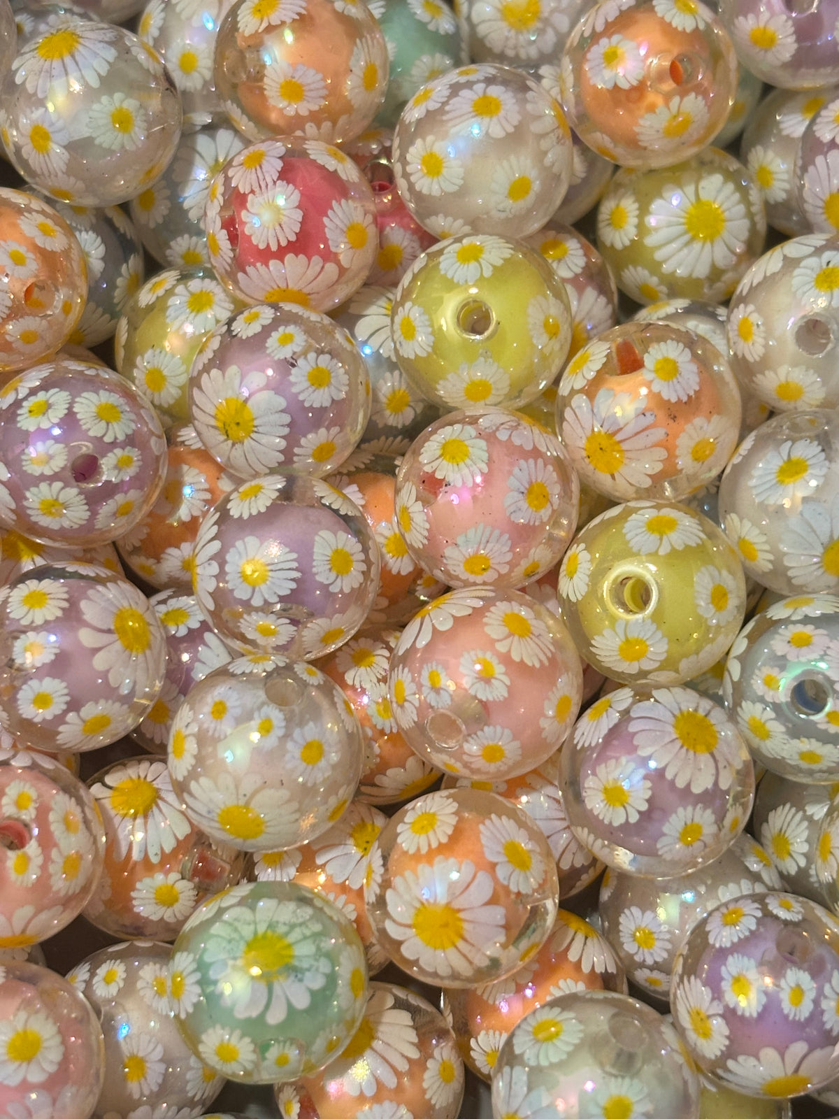 Pastel Daisy Shimmer 16mm (10pcs)