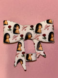 Selena Portrait & Red Roses - Bow