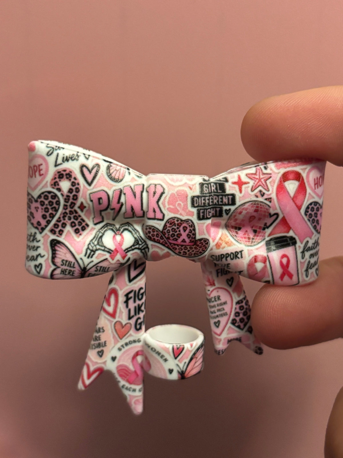 Pink Ribbon Awareness Bow