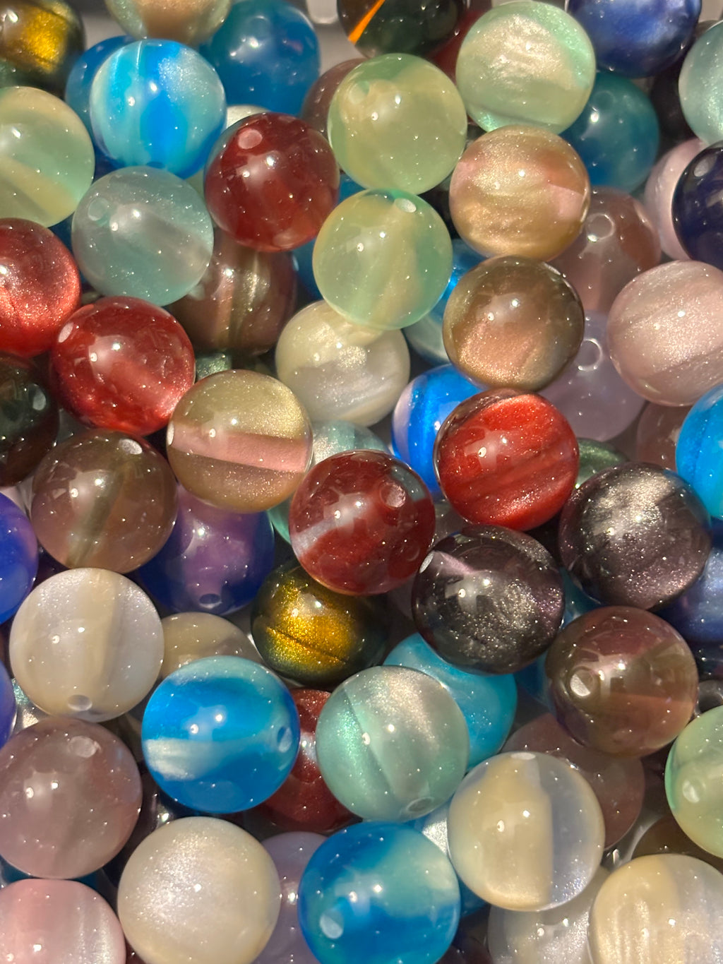 Multicolor Swirl Shimmer 16mm (10pcs)