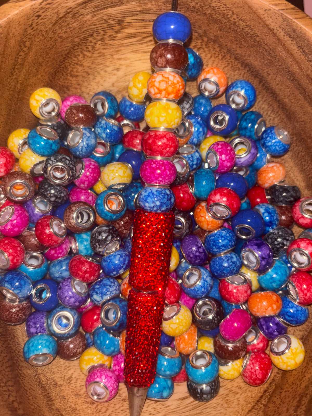 Big Hole - Acrylic Beads (25pcs)