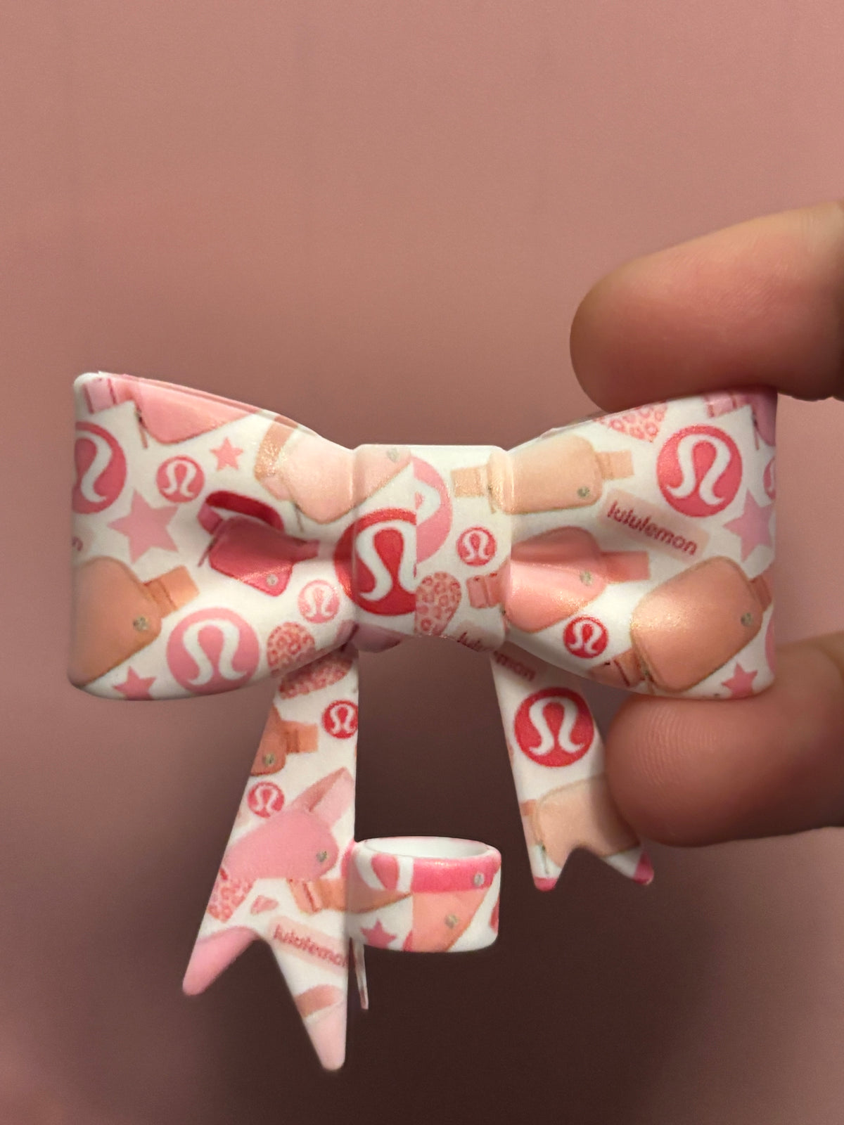 Lulu Brand Pink Pouches - Bow
