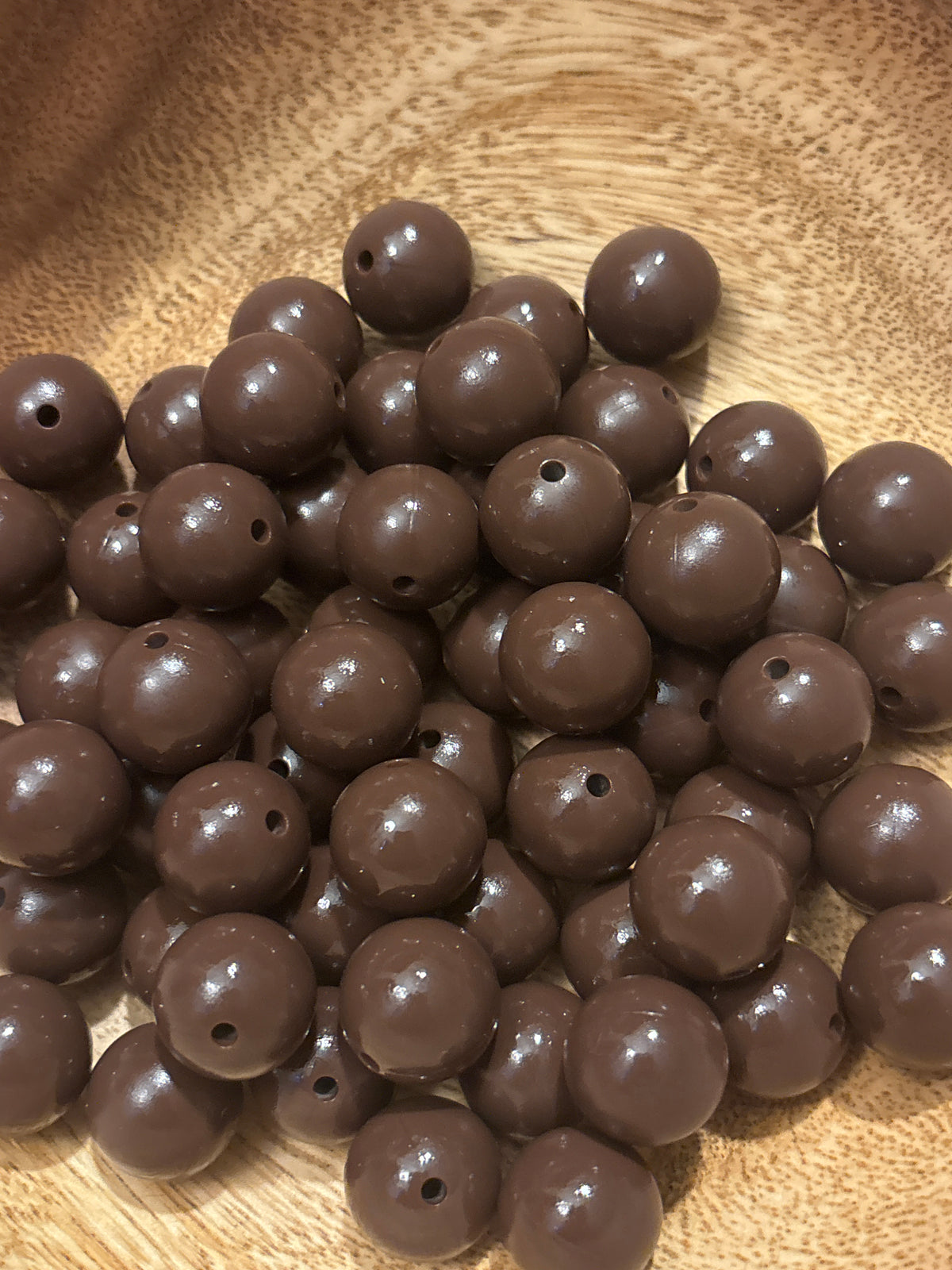 Liquid Dark Brown 15mm - Sold by Piece