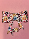 Dolly Parton Pink Boots & Records Collage - Bow