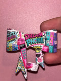 Dream Phone Pink & Teal Collage - Bow