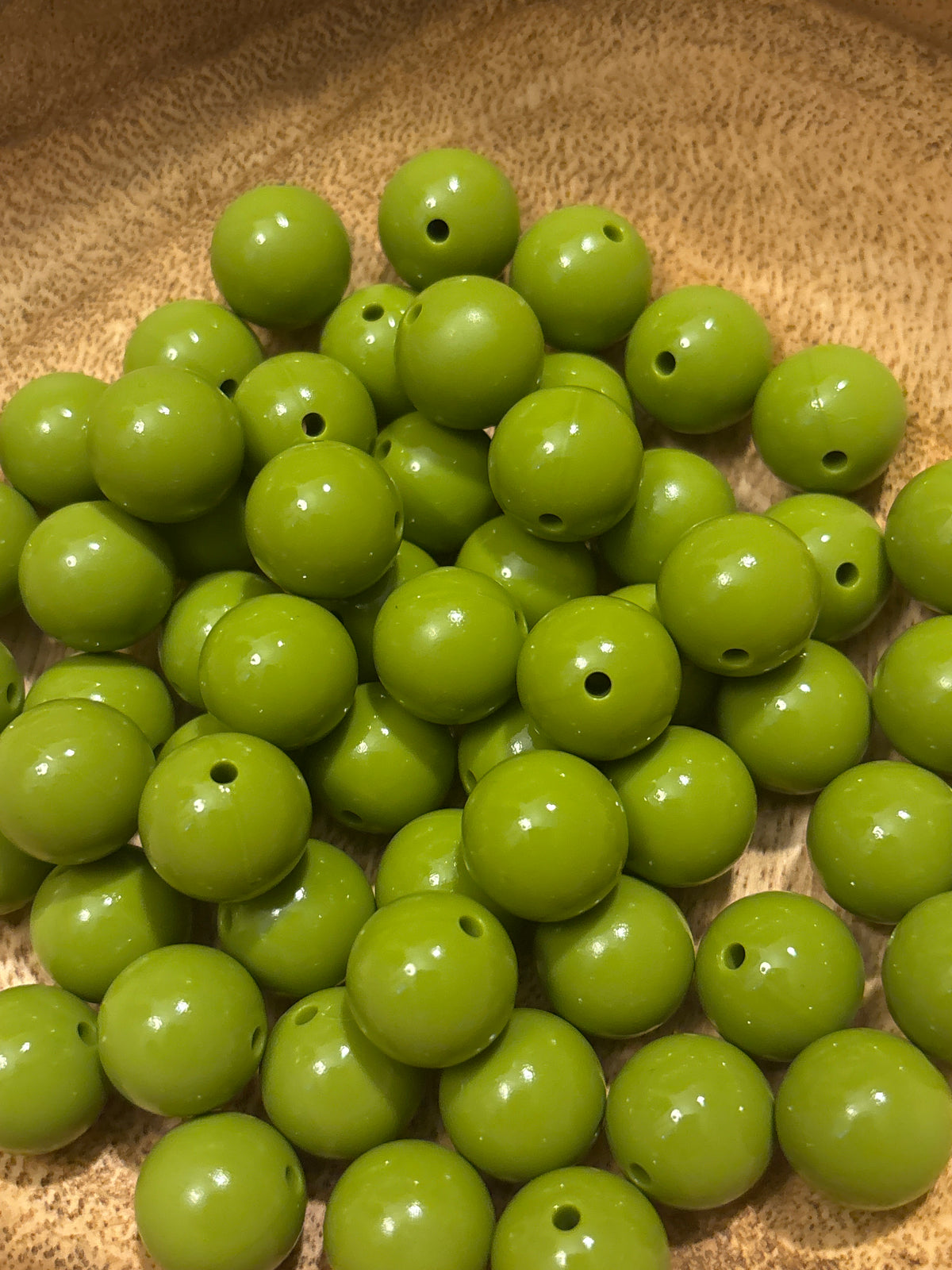 Liquid Olive Green 15mm - Sold by Piece