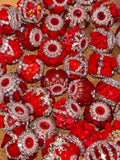 Red Fancy Beads - Mix Pack (6 pcs)