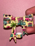 Life Is a Beach Yellow Collage - Bow