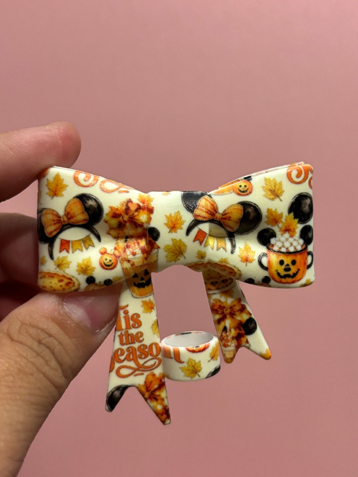 Minnie Fall Ears Pumpkins & Treats - Bow
