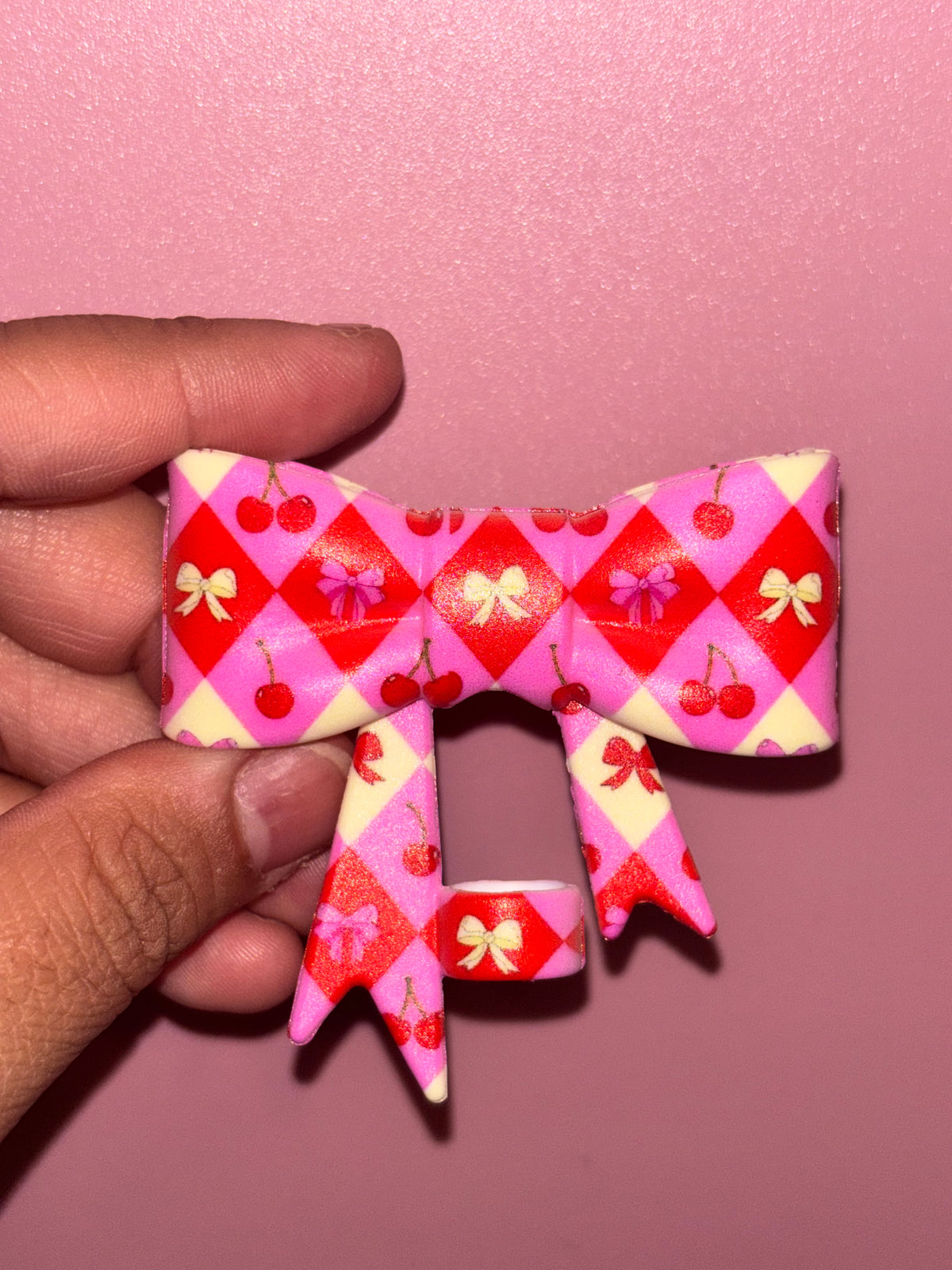 Red/Pink Cherries & Bows - Bow
