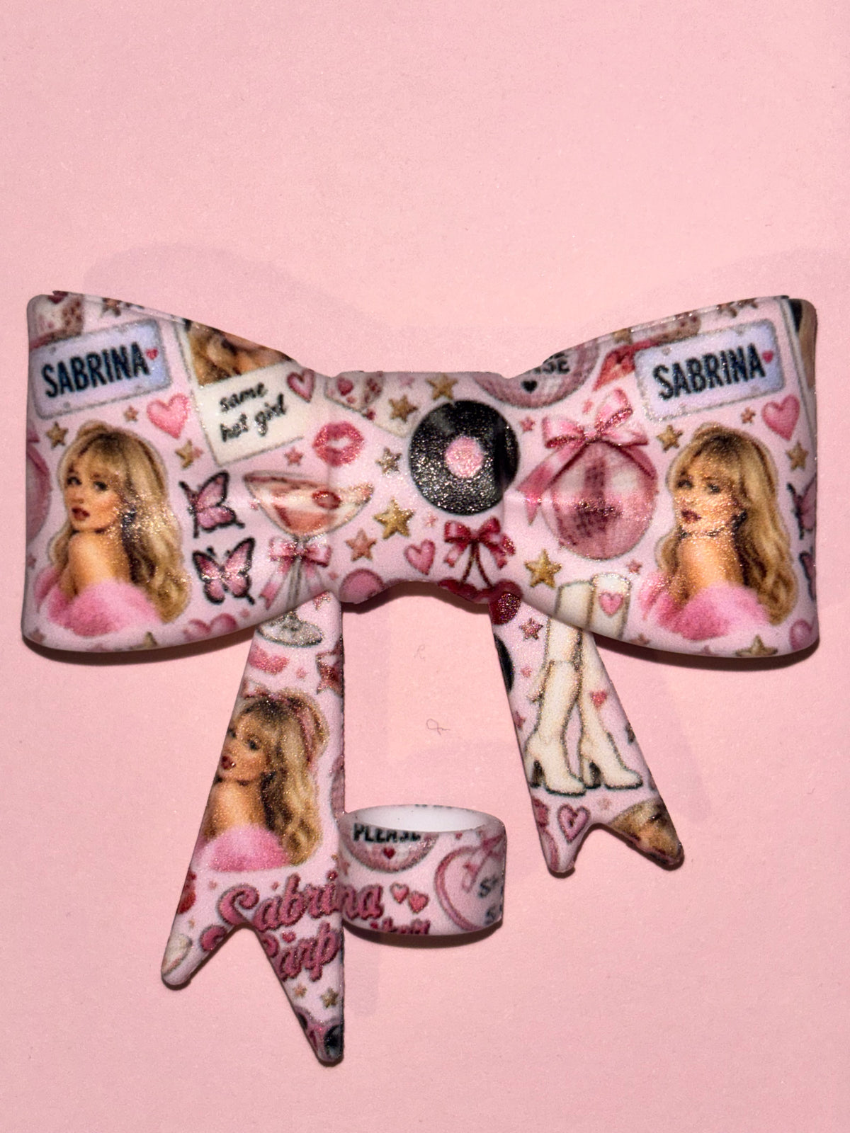Sabrina Carpenter Pink Collage - Bow