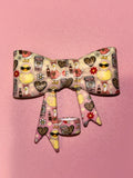 Silly Geese Coffee & Leopard Hearts - Bow