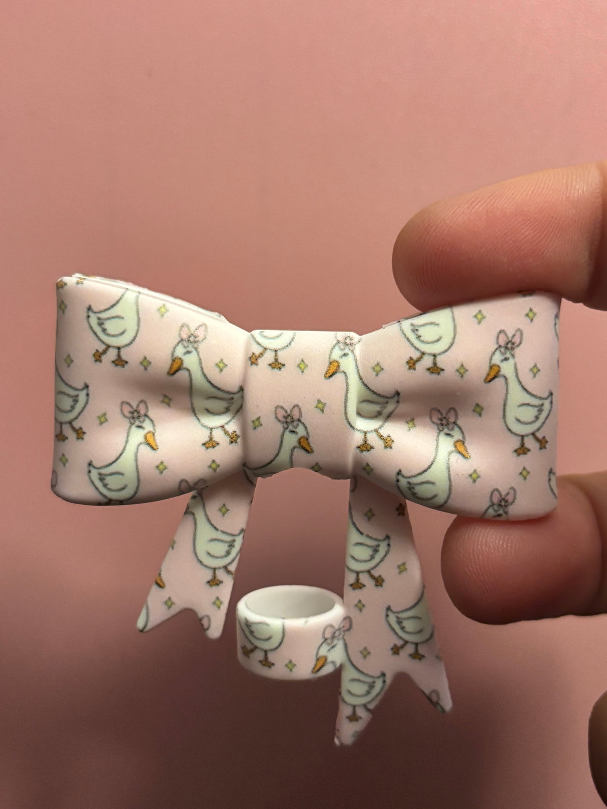 Pink Goose Duck - Bow