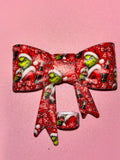 Grinch & Coca-Cola Red Christmas - Bow