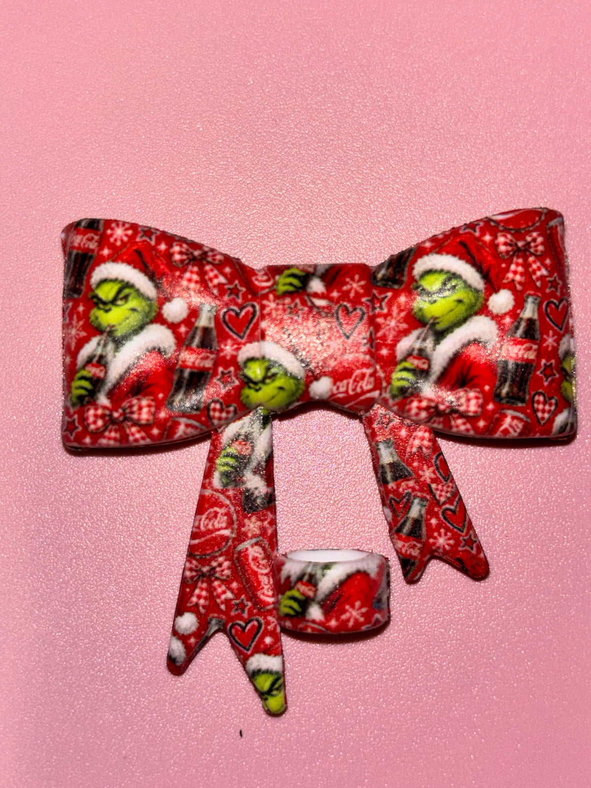 Grinch & Coca-Cola Red Christmas - Bow
