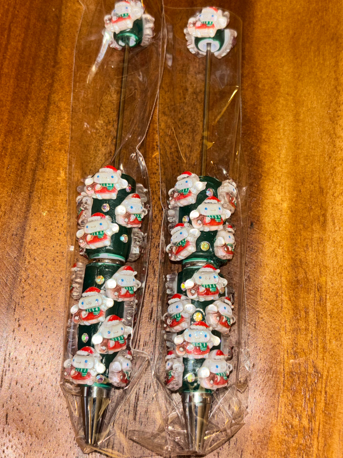 Cinnamoroll Santa Hat Christmas Green Sparkle - Pen