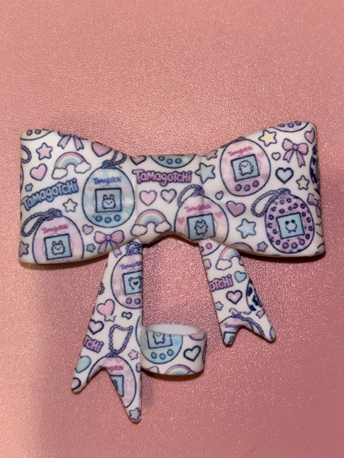 Tamagotchi Pastel Hearts & Rainbows - Bow