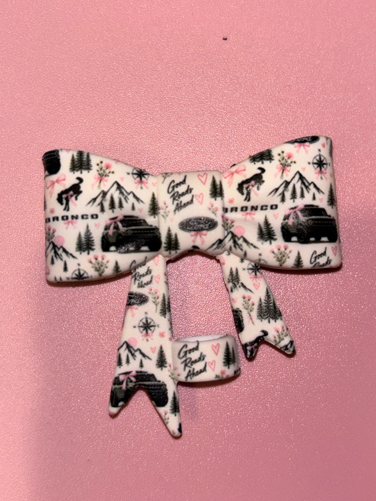 Ford Bronco Mountains & Pink Bows - Bow