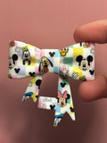 Mickey & Friends Pastel Checkerboard - Bow