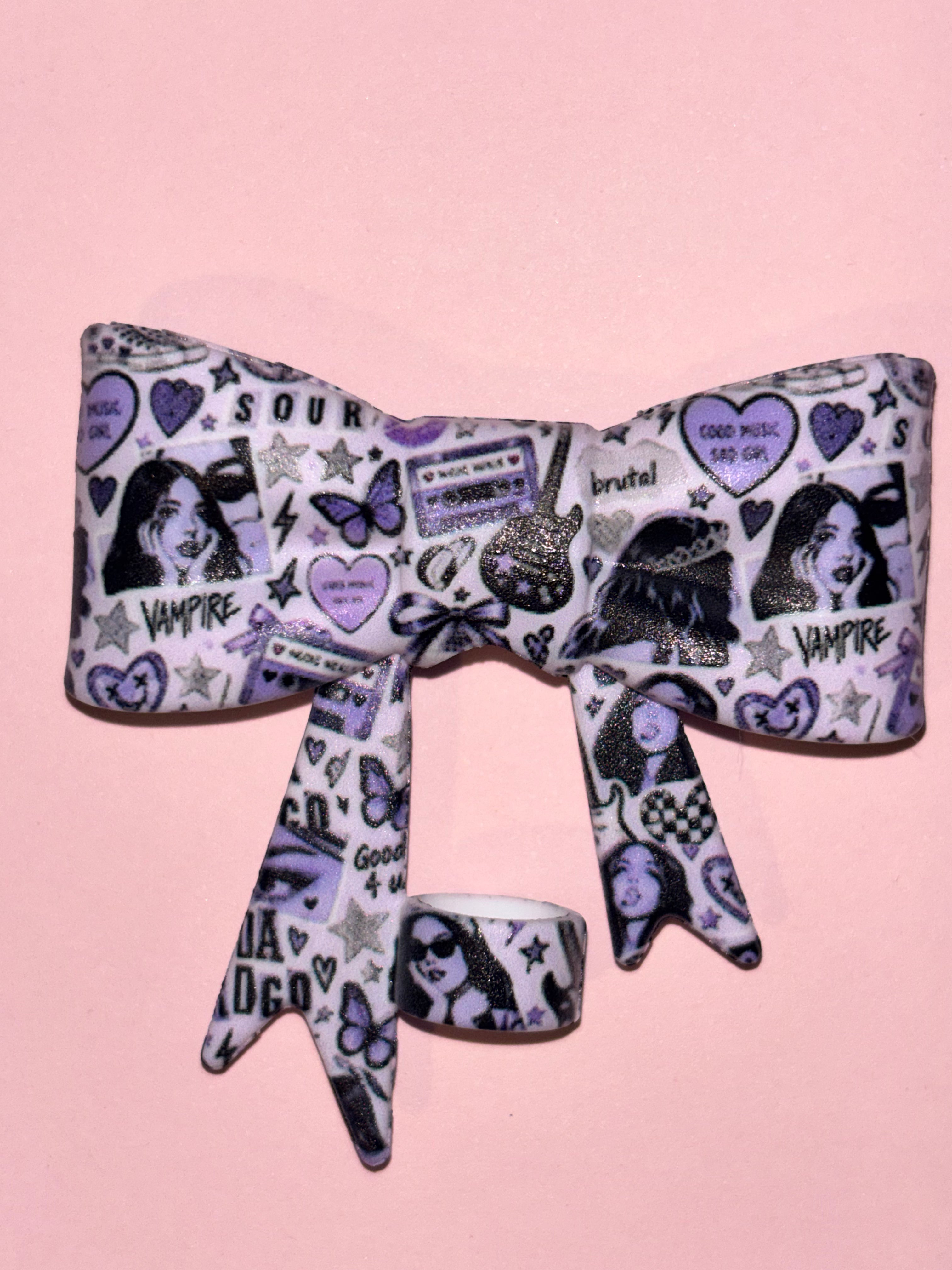 Olivia Rodrigo Purple Collage - Bow