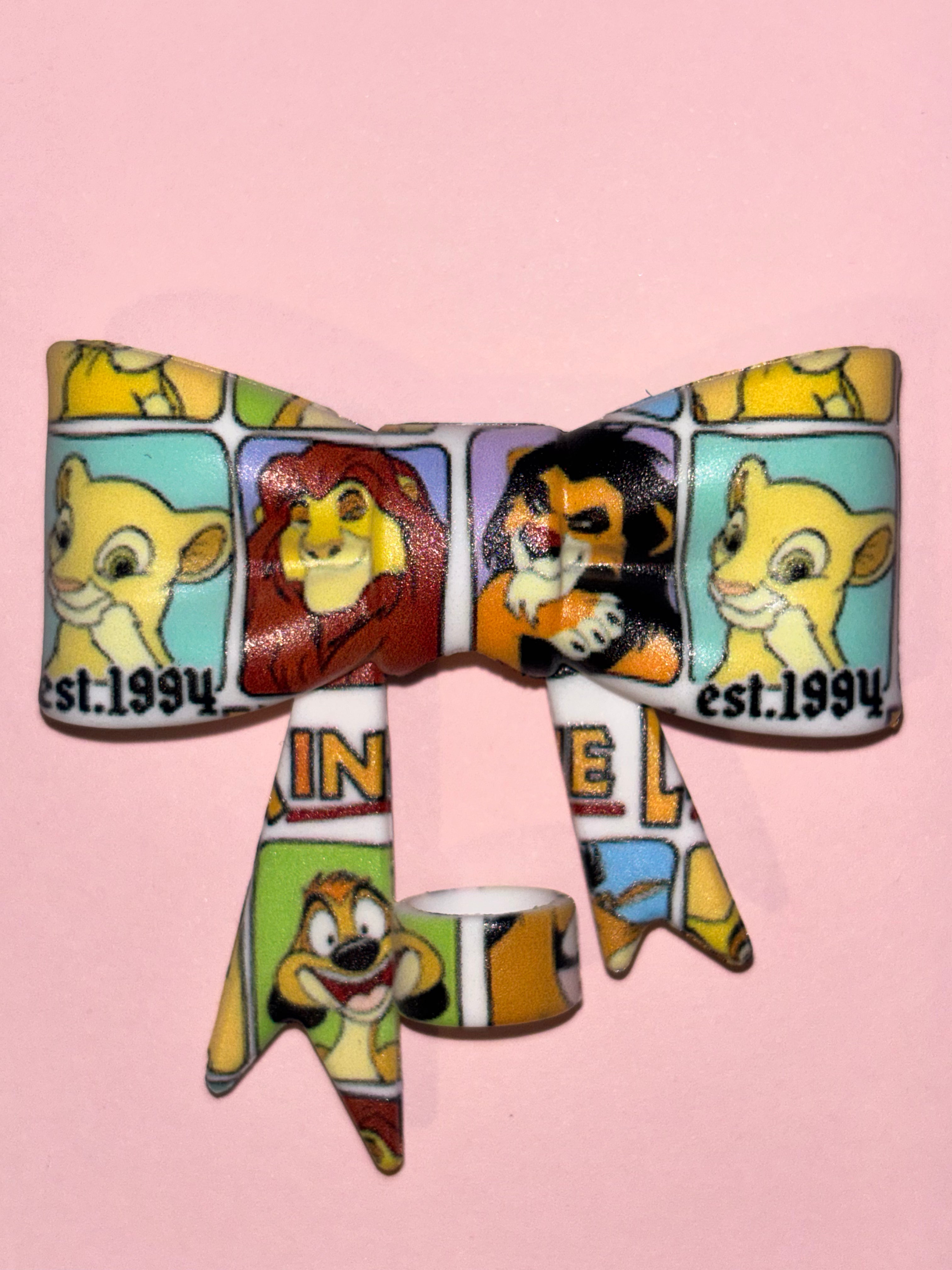 Lion Character Collage - Bow