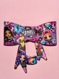 Pink Doll & Pony Toybox Leopard Collage - Bow