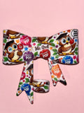Tootsie Pop Mr. Owl Rainbow Candy Collage - Bow
