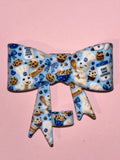 Pillsbury Doughboy Cookies & Blue Gingham Coquette - Bow