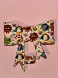 Muppets Flower Faces & Yellow Checkerboard - Bow
