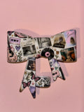 Taylor Swift Vinyl & Pink Guitar Botanical Collage - Bow