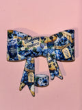 Blueberry Goodness Mason Jar & Gingham Collage - Bow