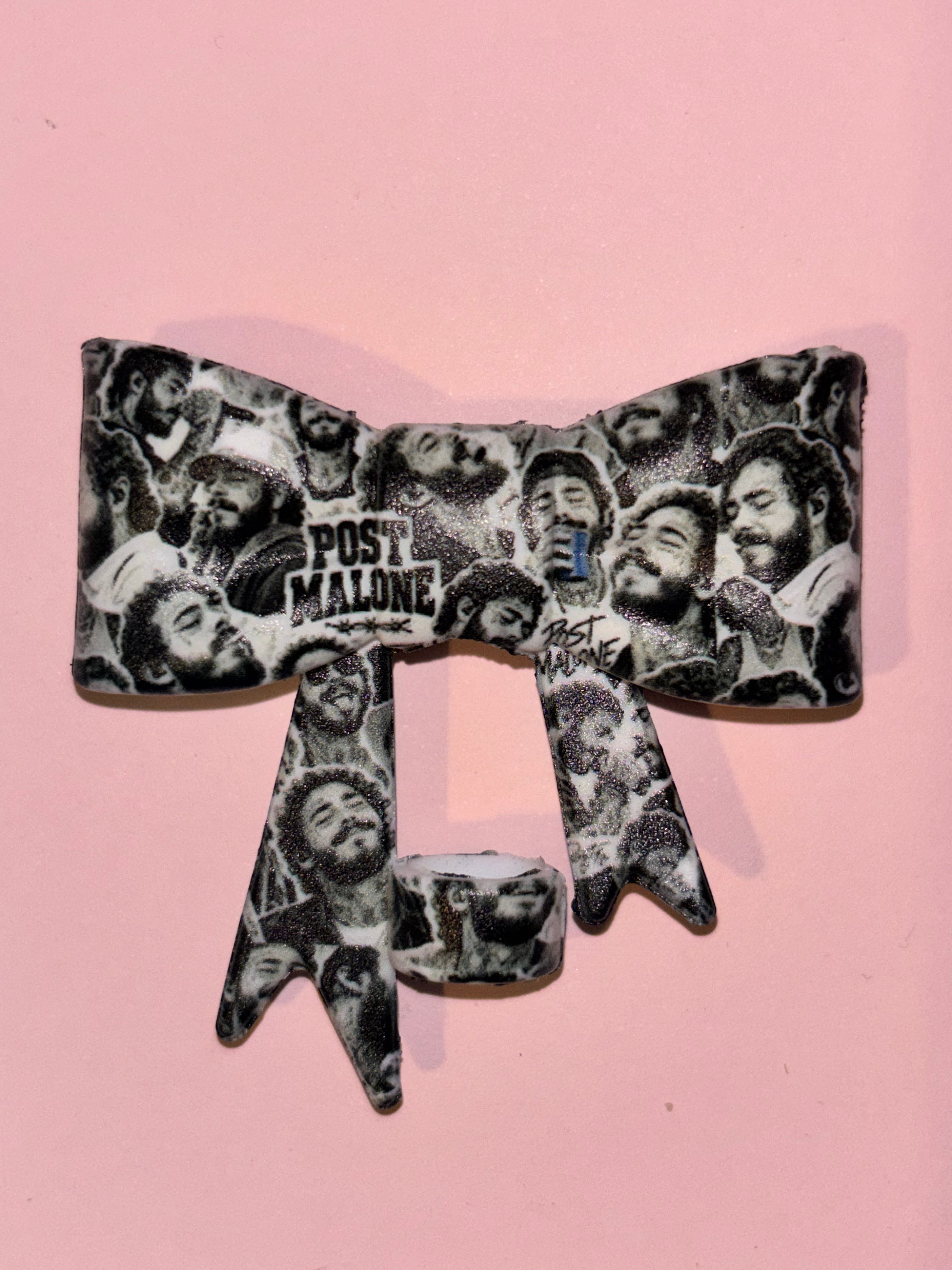 Post Malone Black & White Portrait Collage - Bow