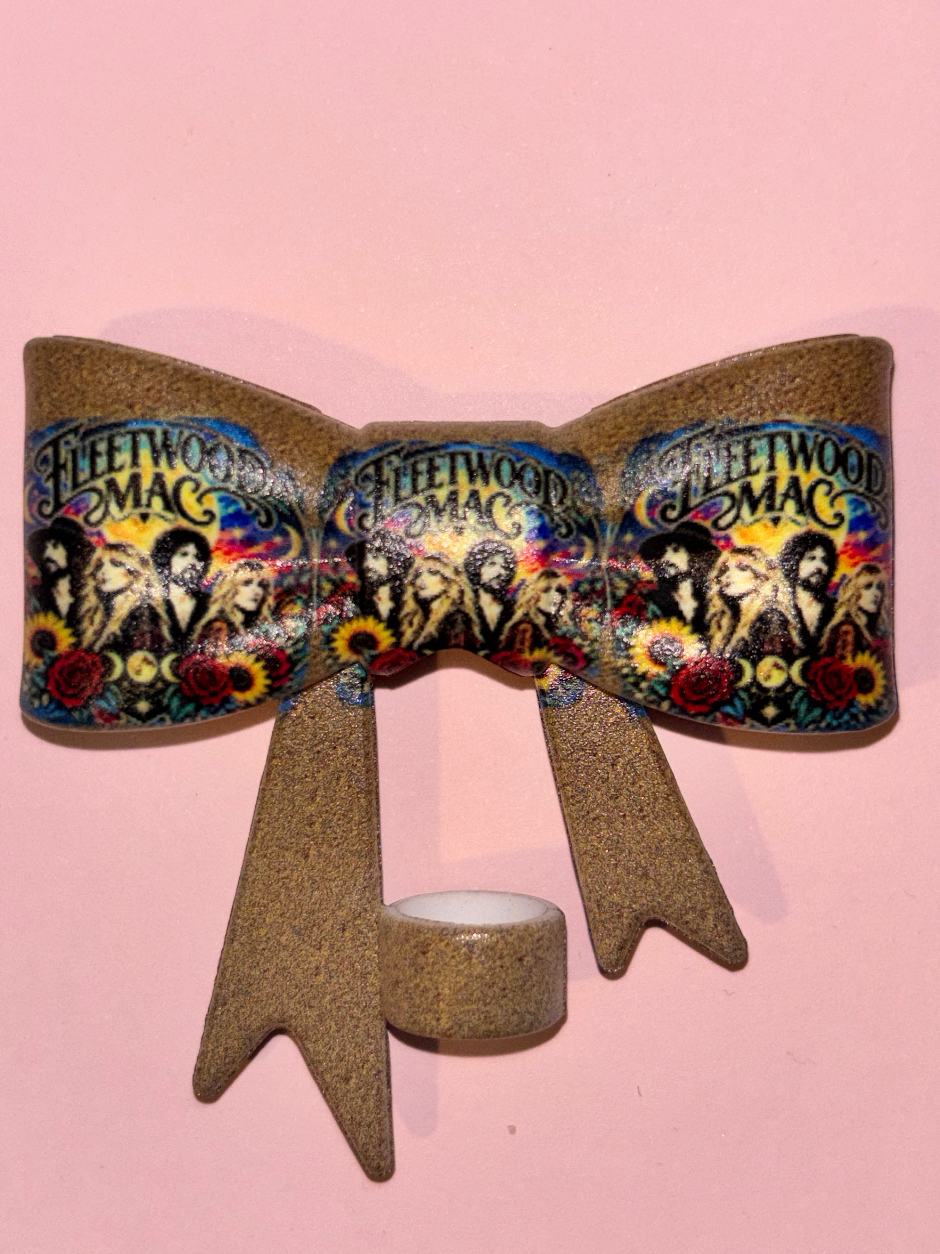 Fleetwood Mac Gold-Tone Roses & Sunflowers - Bow