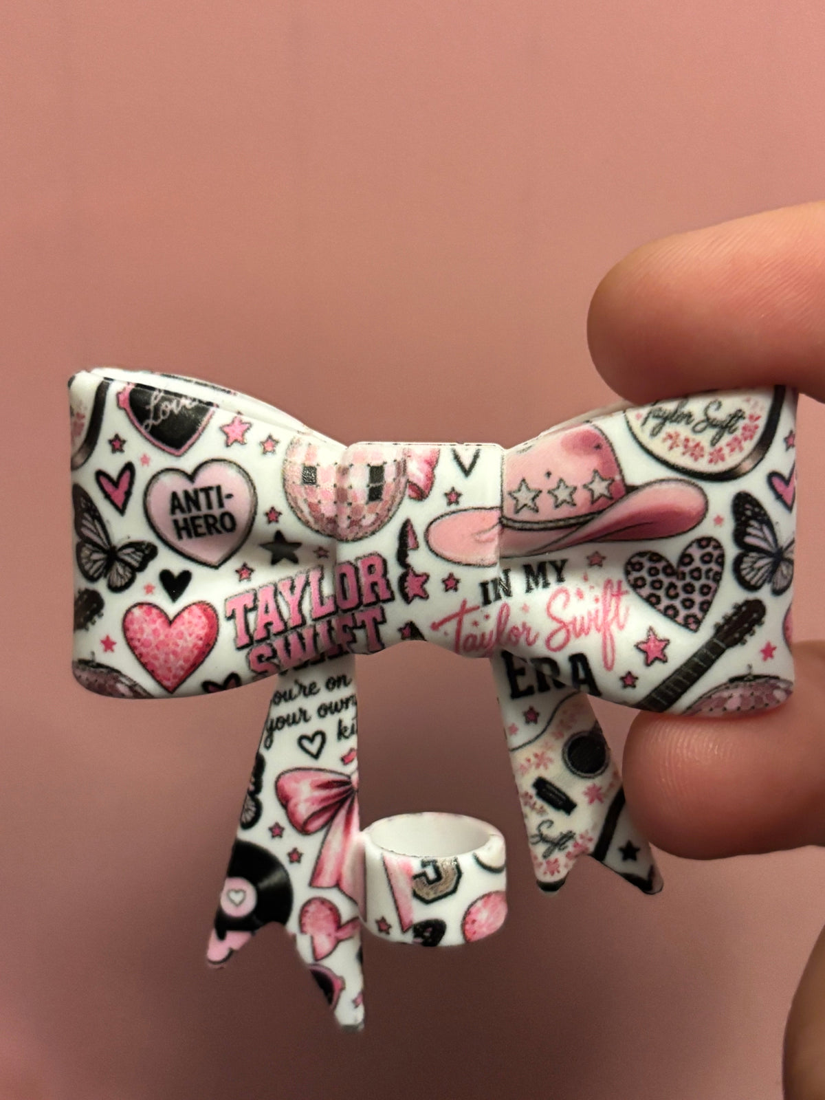 Taylor Swift Anti-Hero Pink Collage - Bow